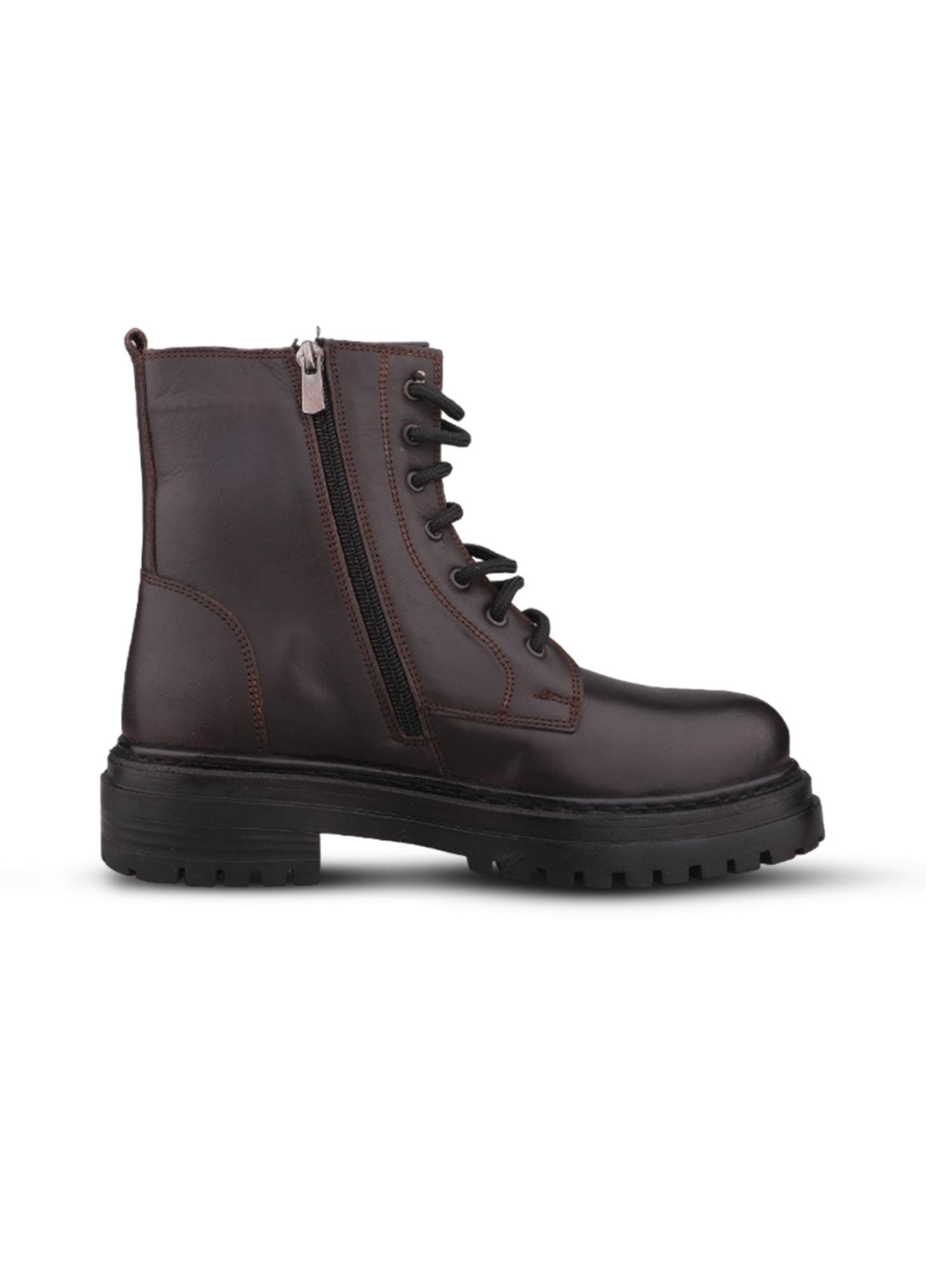 Kadın Günlük Bot - Kahve, Hakiki Deri-242-4584ZN