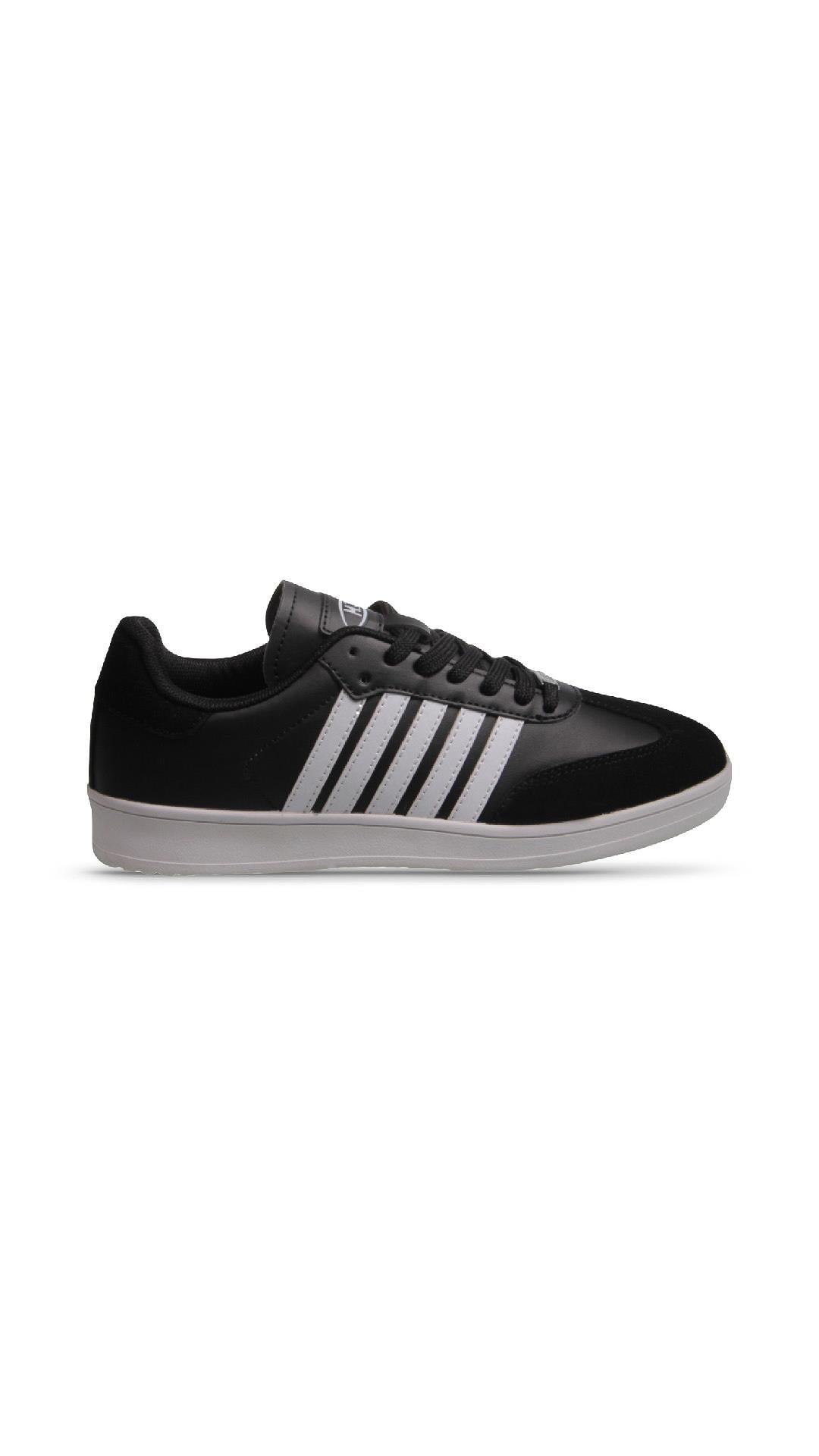 Kadın Bağcıklı Siyah-Beyaz Sneaker