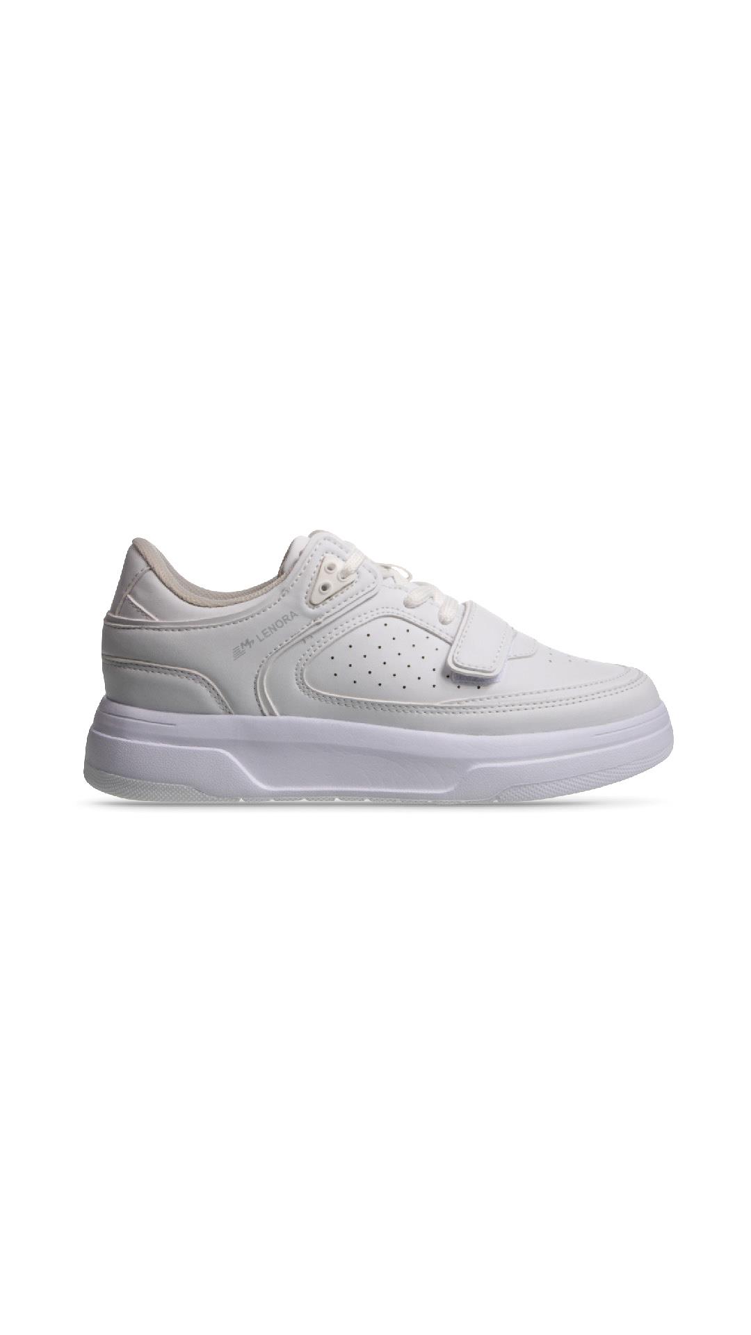 Kadın Bağcıklı / Velcro Beyaz Sneaker