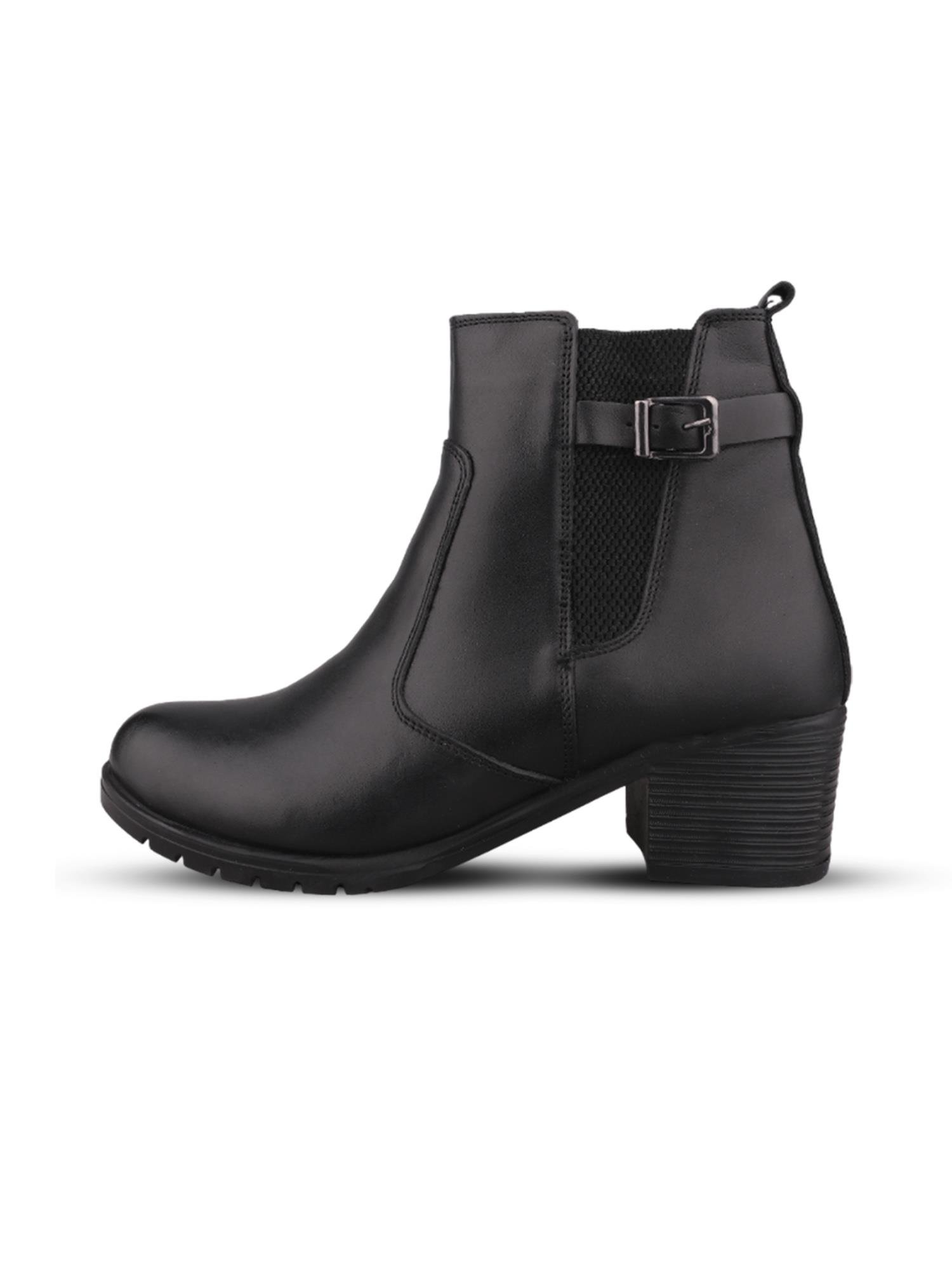 M.P Kadın Günlük Bot - Siyah, Hakiki Deri-242-4590ZN