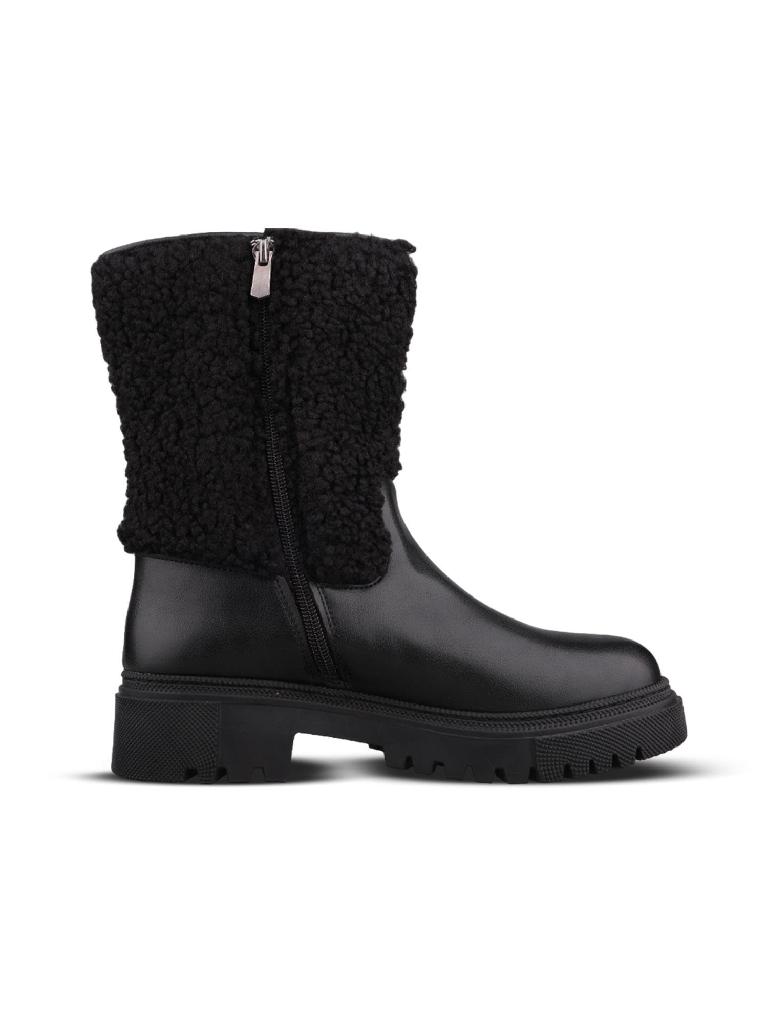 Kadın Slip-On Siyah Yarım Çizme