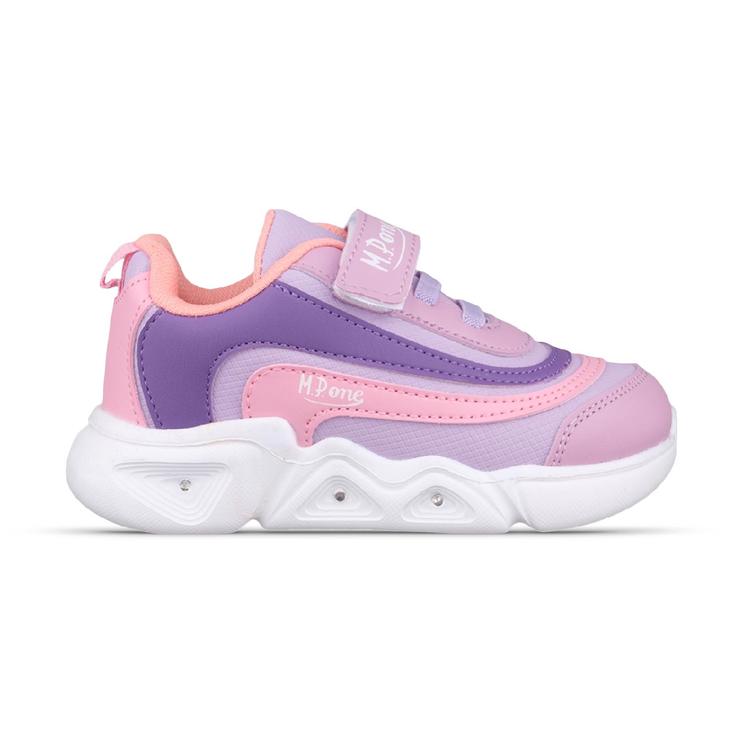Küçük Kız Çocuk Velcro Mor Sneaker