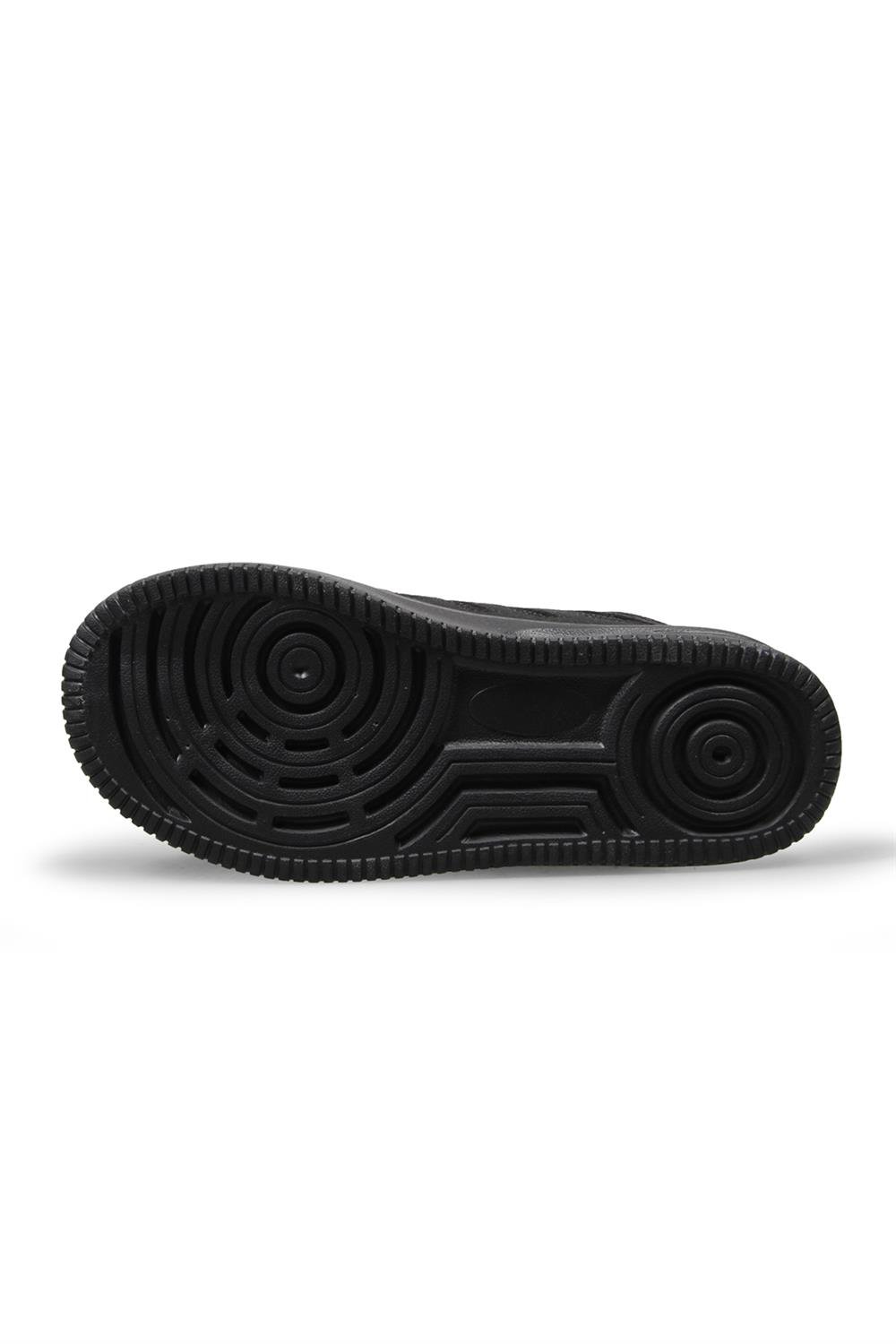 MP ONE Çocuk Bilekli Cırt Cırtlı Siyah Spor Ayakkabı