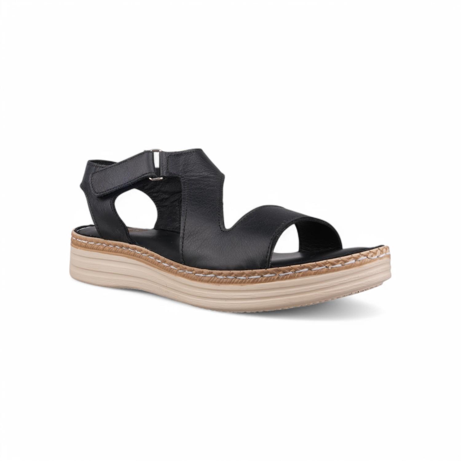 SIYAH Günlük Sandalet - Siyah, Deri
