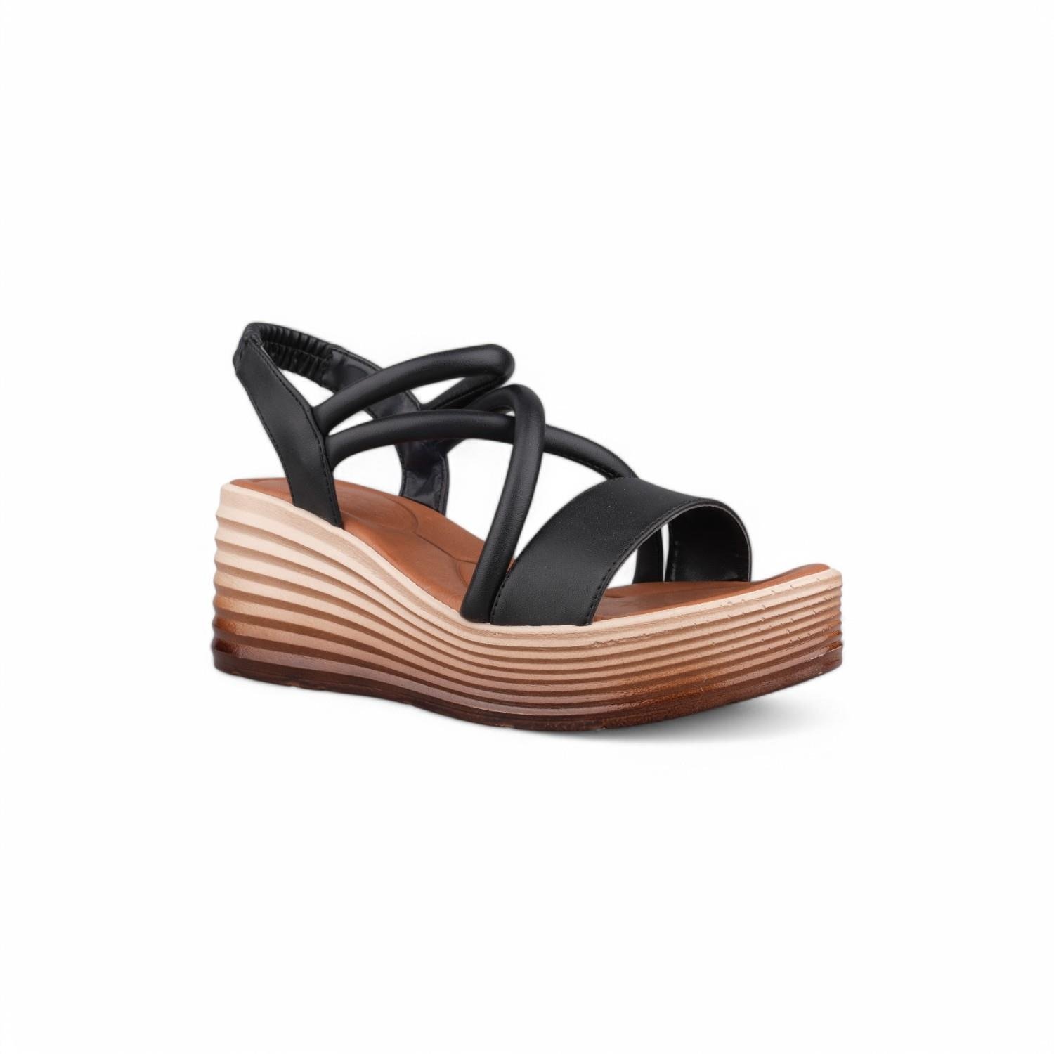 SIYAH Günlük Sandalet - Siyah, Tekstil