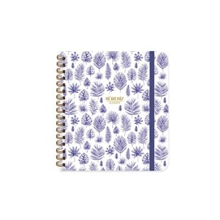 Keskin 19*21 Sert Kapak Spiralli Süresiz Ajanda - Yaprak