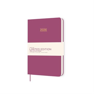 Keskin 2026-A5 Ciltli Limited Edition Haftalık Ajanda - Pembe