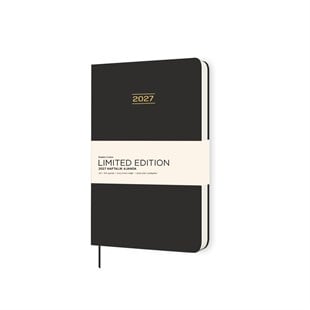 Keskin 2027-A5 Ciltli Limited Edition Haftalık Ajanda - Siyah