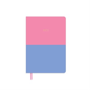 Limited Edition A5 Ciltli Sert Kapak Duo Defter Lavanta & Pembe
