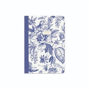 Limited Edition B5 Terzi Dikişli Karton Kapak 2'li Not Defteri - Blue Chinoiserie