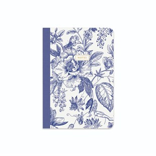 Limited Edition B5 Terzi Dikişli Karton Kapak 2'li Not Defteri - Blue Chinoiserie