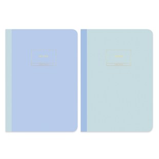 Limited Edition Terzi Dikiş 2'li Defter Seti Pastel Mavi 17x25