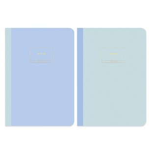 Limited Edition Terzi Dikiş 2'li Defter Seti Pastel Mavi 17x25