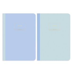 Limited Edition Terzi Dikiş 2'li Defter Seti Pastel Mavi 17x25