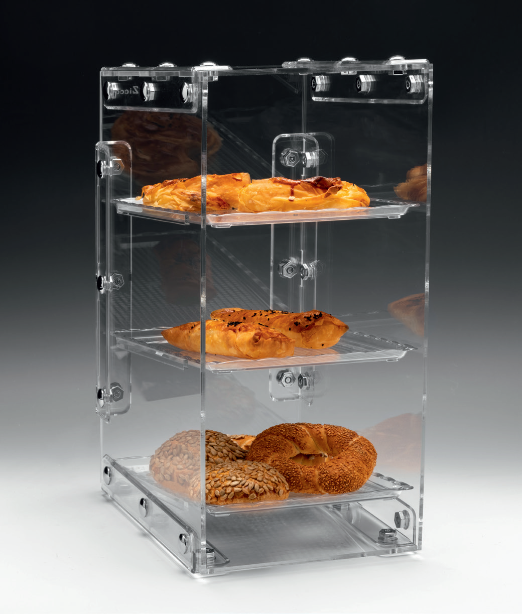 3 KATLI AKRİLİK STANDLI PC TEPSİLİ TEŞHİR STANDI