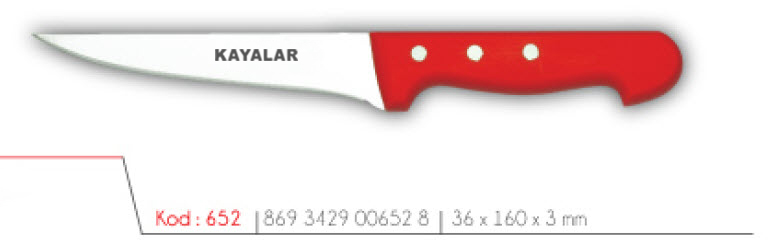 ABS SAPLI ÇUBUK ÇELİK 2 NO KEMİK SIYIRMA ÇİĞ ET BIÇ.
