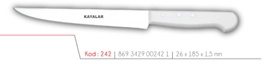 ABS SAPLI ÇUBUK ÇELİK ORTA BOY PEYNİR BIÇAĞI