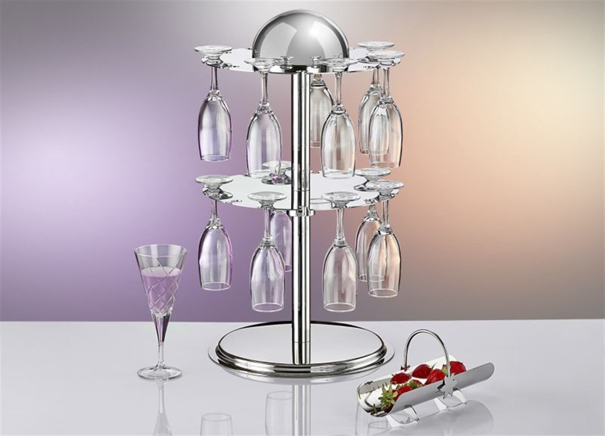 Bardak Standı Döner 30 Yuvalı 2 Kat