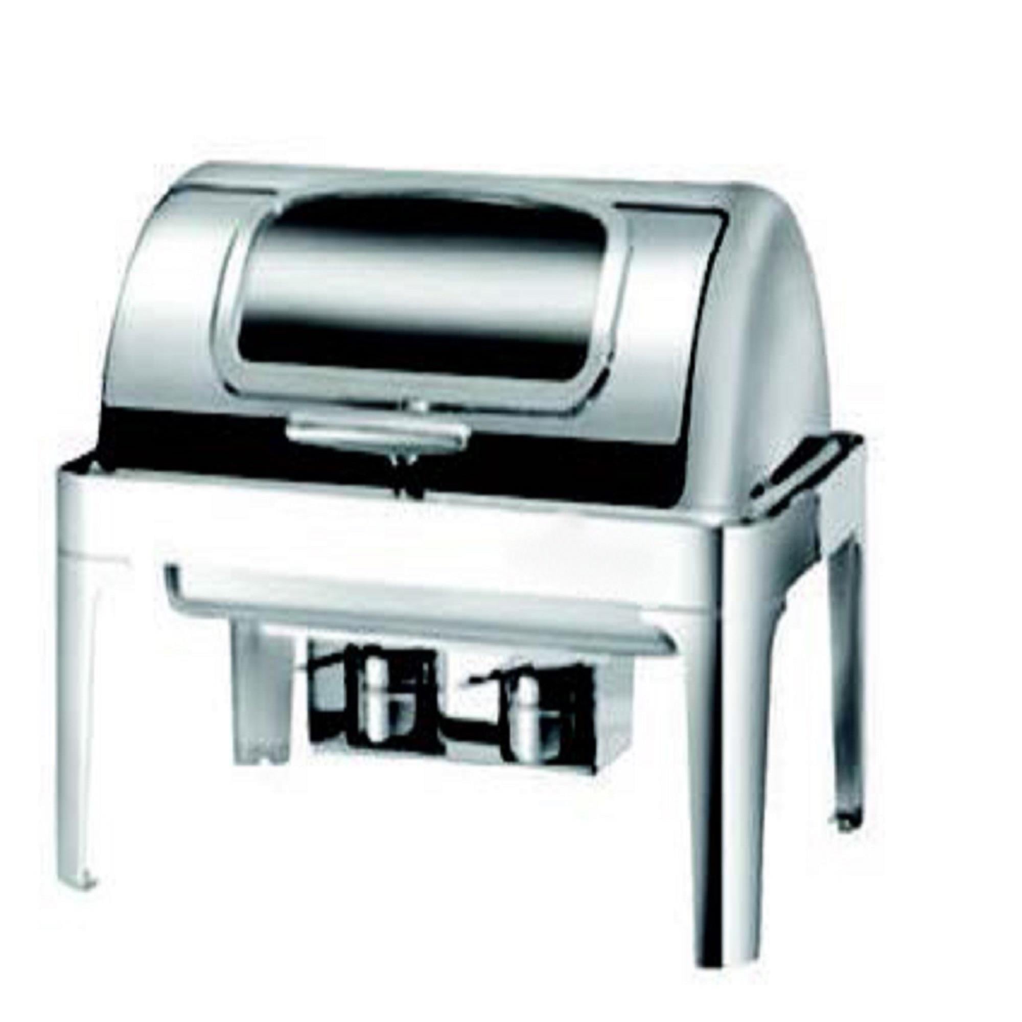 Deluxe Camlı Rolltop Chafing Dish Elektrikli