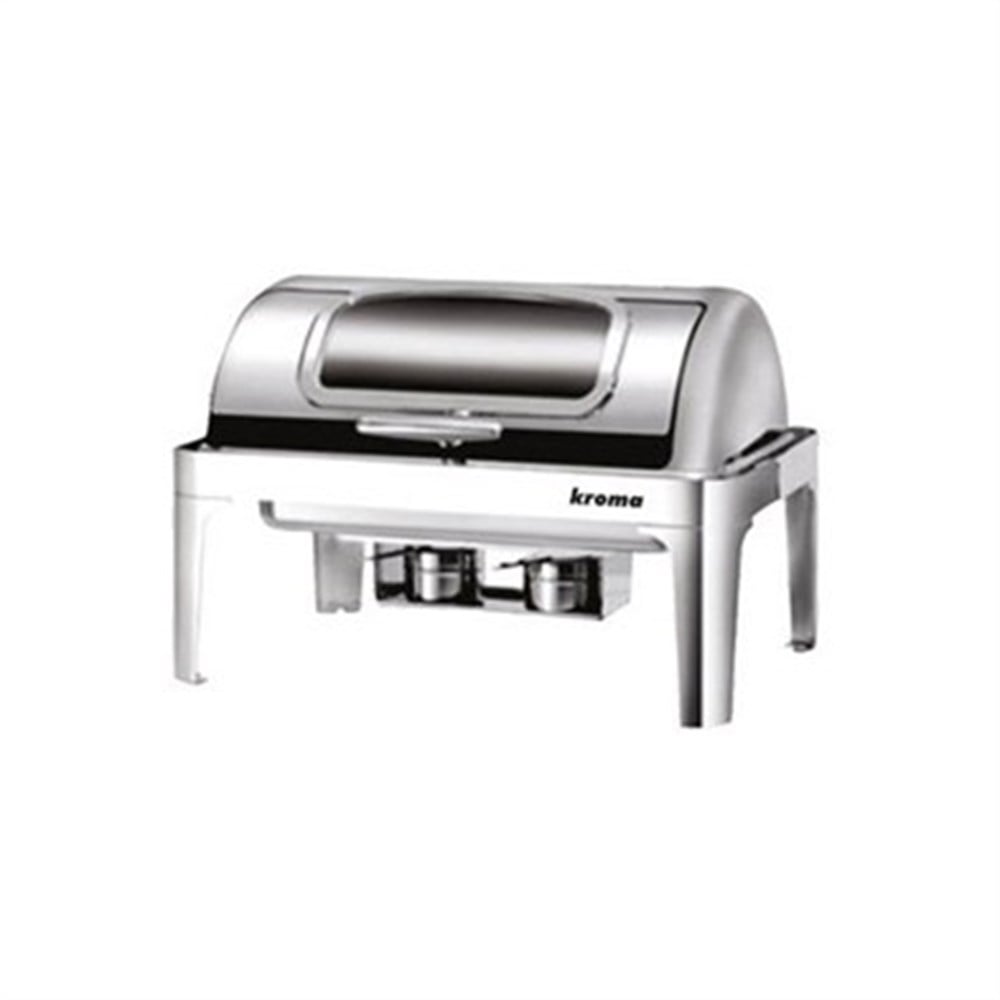 Deluxe Camlı Rolltop Chafing Dishler Elektrikli