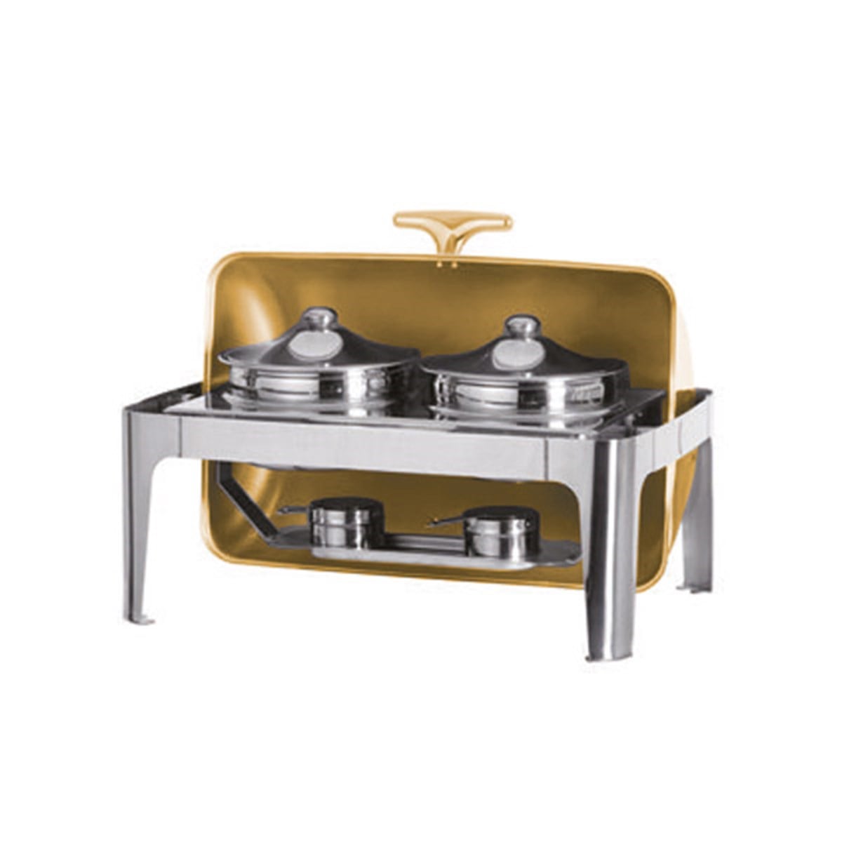Deluxe Gold Dikdörtgen Çorbalık Jel Yakıtlı