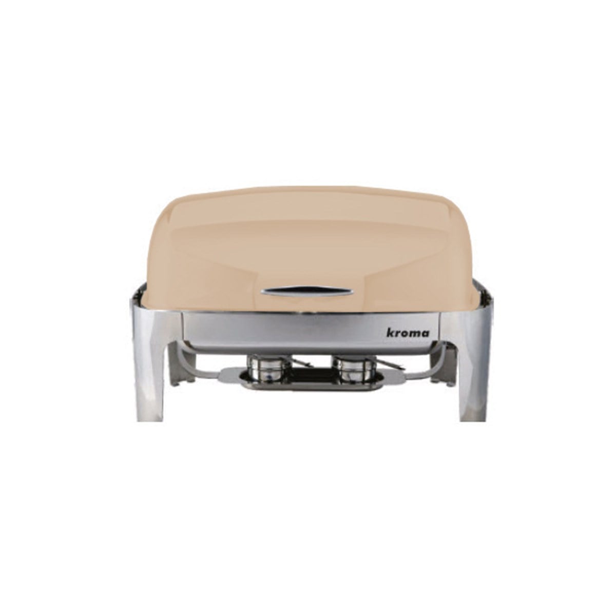 Deluxe Rolltop Chafing Dish Bej Jel Yakıtlı 9 lt