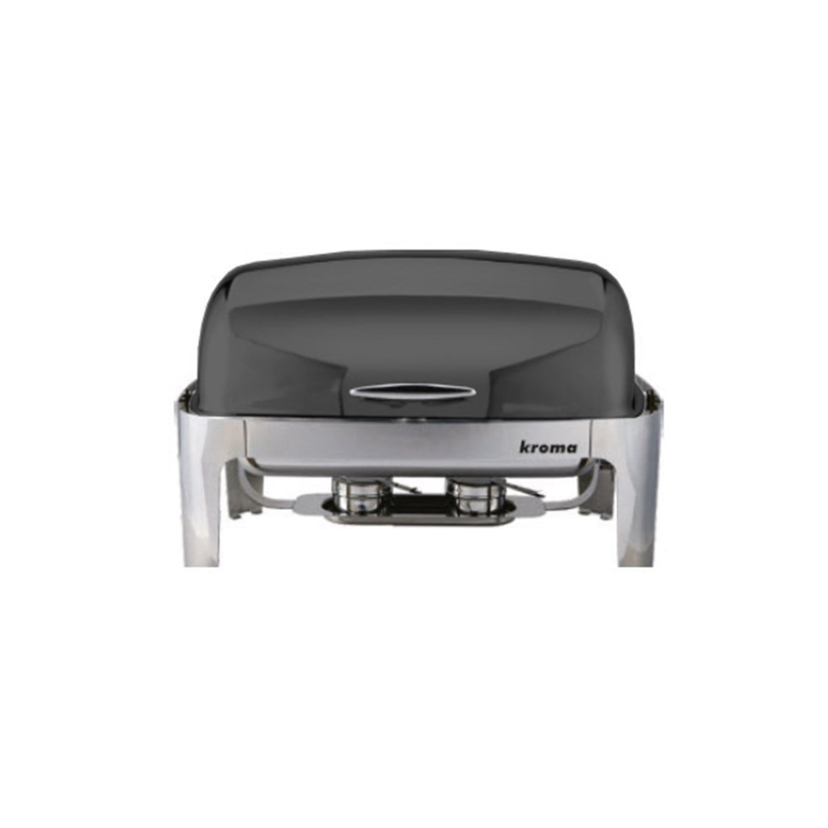 Deluxe Rolltop Chafing Dish Siyah Jel Yakıtlı 9 lt