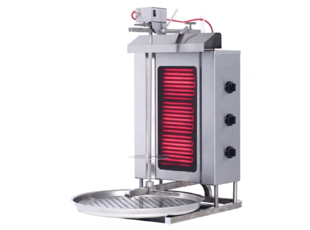 Döner Ocağı Elektrikli 3 Gözlü Üstten Motor