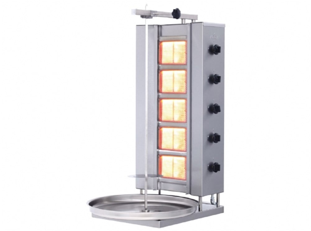 Döner Ocağı Gazlı 5 Gözlü Sabit