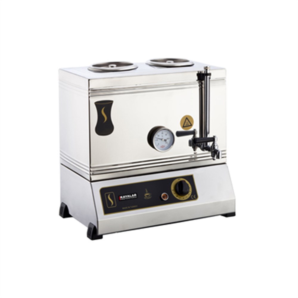 Elektrikli 40 lt 2 Demlikli Pleytsiz Çay Kazanı