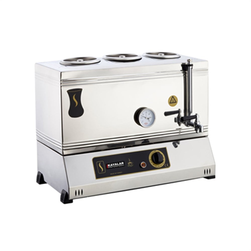 Elektrikli 60 lt 3 Demlikli Pleytsiz Çay Kazanı