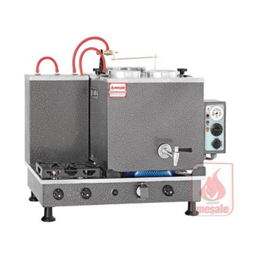 Full Otomatik Çay Makinesi 2 Demlikli-Chromat Turbo Max Üstü Açılır 