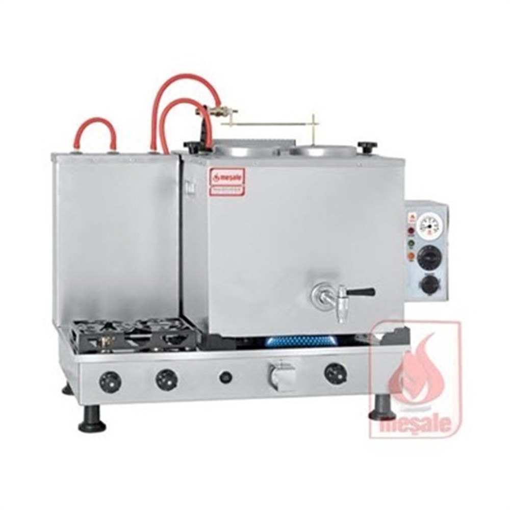 Full Otomatik Çay Makinesi Inox 2 Demlikli-Chromat Turbo Max Üstü Açılır 