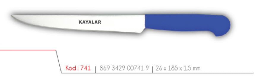 KAYMAZ SAPLI ÇUBUK ÇELİK KÜÇÜK BOY BALIK BIÇAĞI