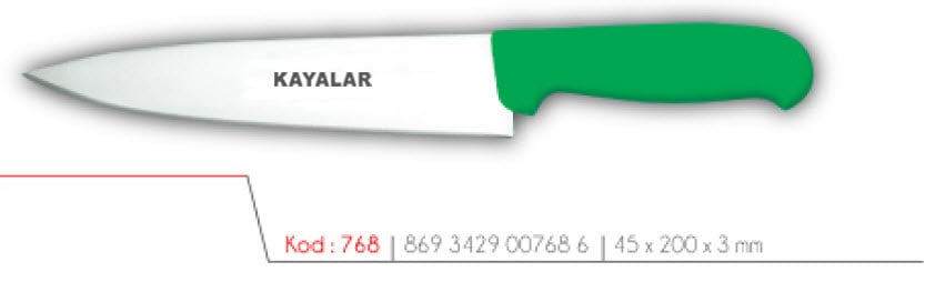 KAYMAZ SAPLI ÇUBUK ÇELİK ORTA BOY ŞEF BIÇAĞI