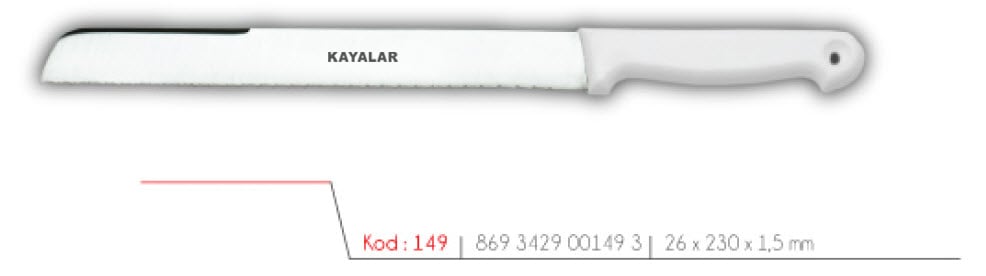 MOBLEN SAPLI ÇUBUK Ç. ORTA BOY DİŞLİ EKMEK BIÇAĞI