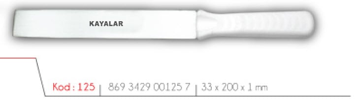MOBLEN SAPLI PASLANMAZ ÇELİK 20 cm DÜZ PASTA PLEYTİ