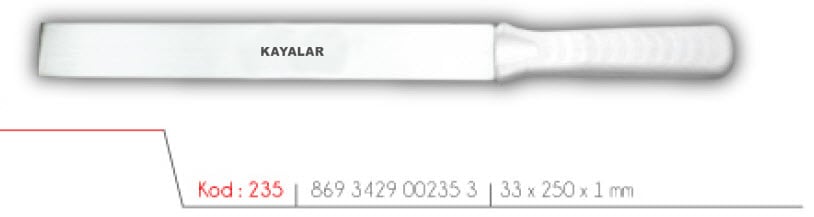 MOBLEN SAPLI PASLANMAZ ÇELİK 25 cm DÜZ PASTA PLEYTİ