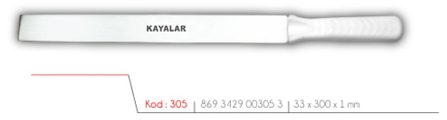 MOBLEN SAPLI PASLANMAZ ÇELİK 30 cm DÜZ PASTA PLEYTİ