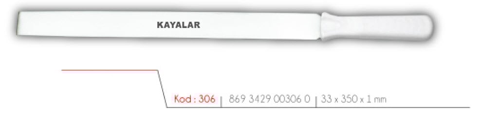 MOBLEN SAPLI PASLANMAZ ÇELİK 35 cm DÜZ PASTA PLEYTİ