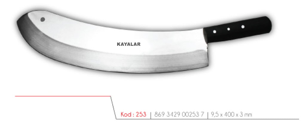 POLİETİLEN SAPLI PASLANMAZ ÇELİK 40 cm ZIRH