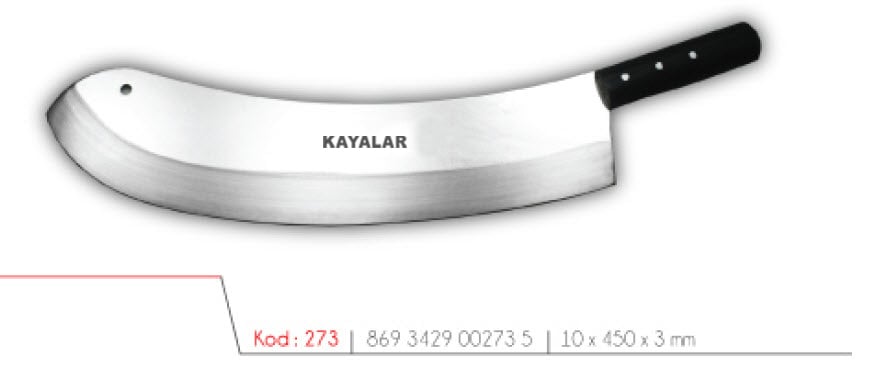 POLİETİLEN SAPLI PASLANMAZ ÇELİK 45 cm ZIRH