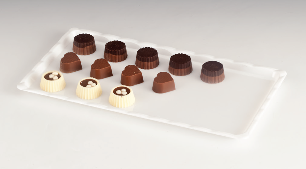 POLYCARBONAT ÇİKOLATA TEŞHİR    15*30 BEYAZ