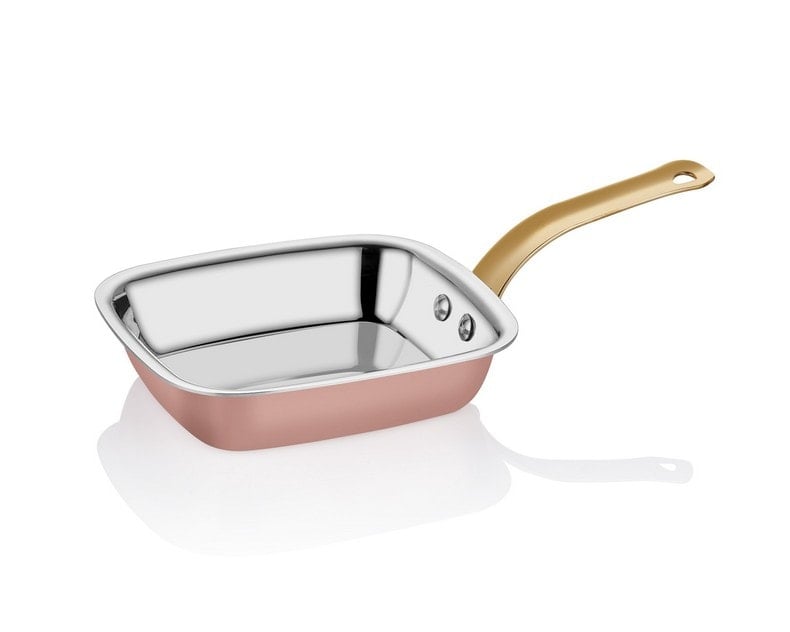 14*16 CM MULTIMETAL BAKIR SERİSİ MİNİ KARE TAVA