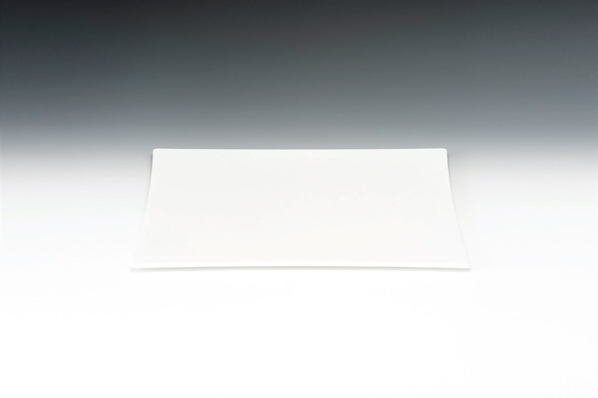20 CM POLYCARBONAT  KARE TEŞHİR TABAK ŞEFFAF