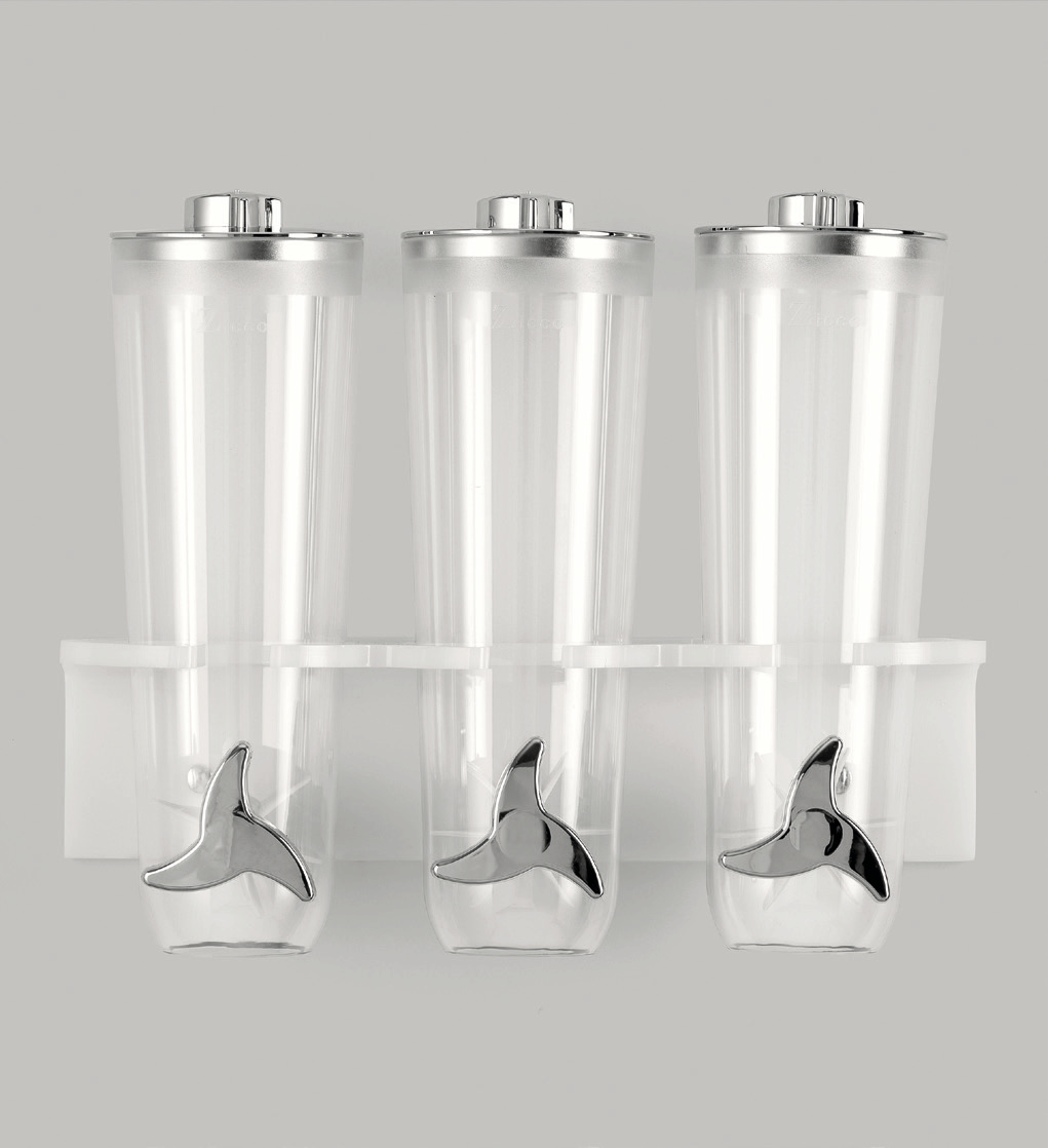 3 LÜ CORNFLEKS ALETİ-DUVARA MONTELİ-SİYAH-BEYAZ