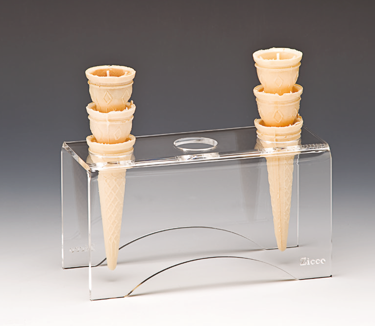 3 LÜ DONDURMA SERVİS STANDI-ŞEFFAF