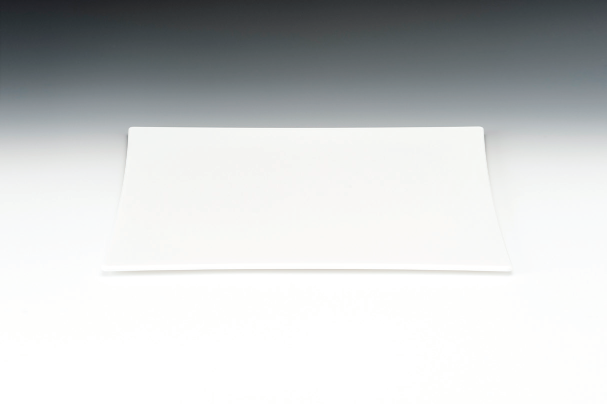 30 CM POLYCARBONAT  KARE TEŞHİR TABAK ŞEFFAF
