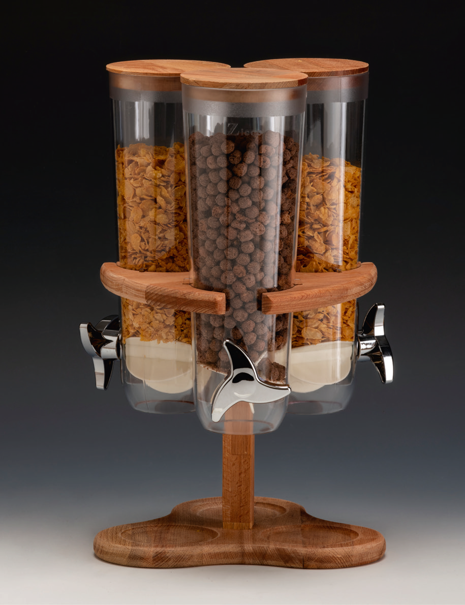 3'LÜDÖNER AHŞAP STANDLI CORNFLEKS ALETİ