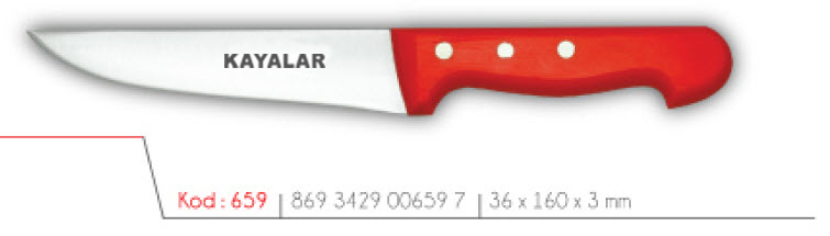 ABS SAPLI ÇUBUK ÇELİK 2 NO ÇİĞ ET BIÇAĞI